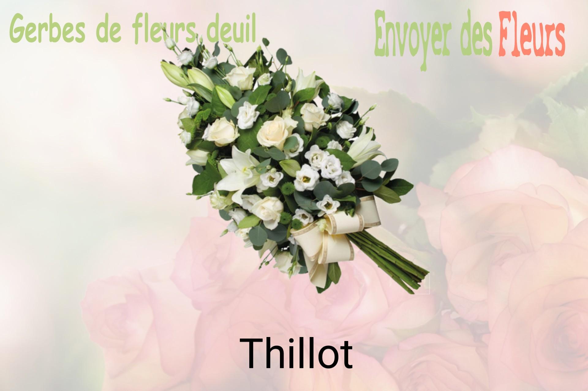 Gerbe de fleurs de deuil livrée à Thillot